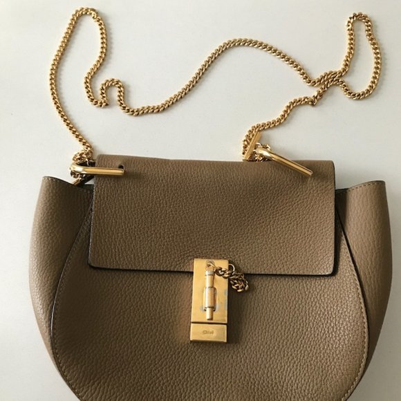 Authentic Chloé Drew Shoulder Bag in Grey Leather - Picture 8 of 8